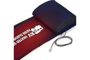 NOTTIA Sewer Hose with Heated Sleeve Avoid Freezing at -45°F, Blue Rv Sewer Hose kit ，Sewer Hose for Rv Camper/Rv Accessories (20FT)