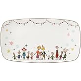 Lenox Merry Grinchmas Porcelain Christmas Serving Tray | dishwasher safe, microwave safe | 13.75 x 7.5 inch | collectible gift for grinch fans | 1 inch, food tray