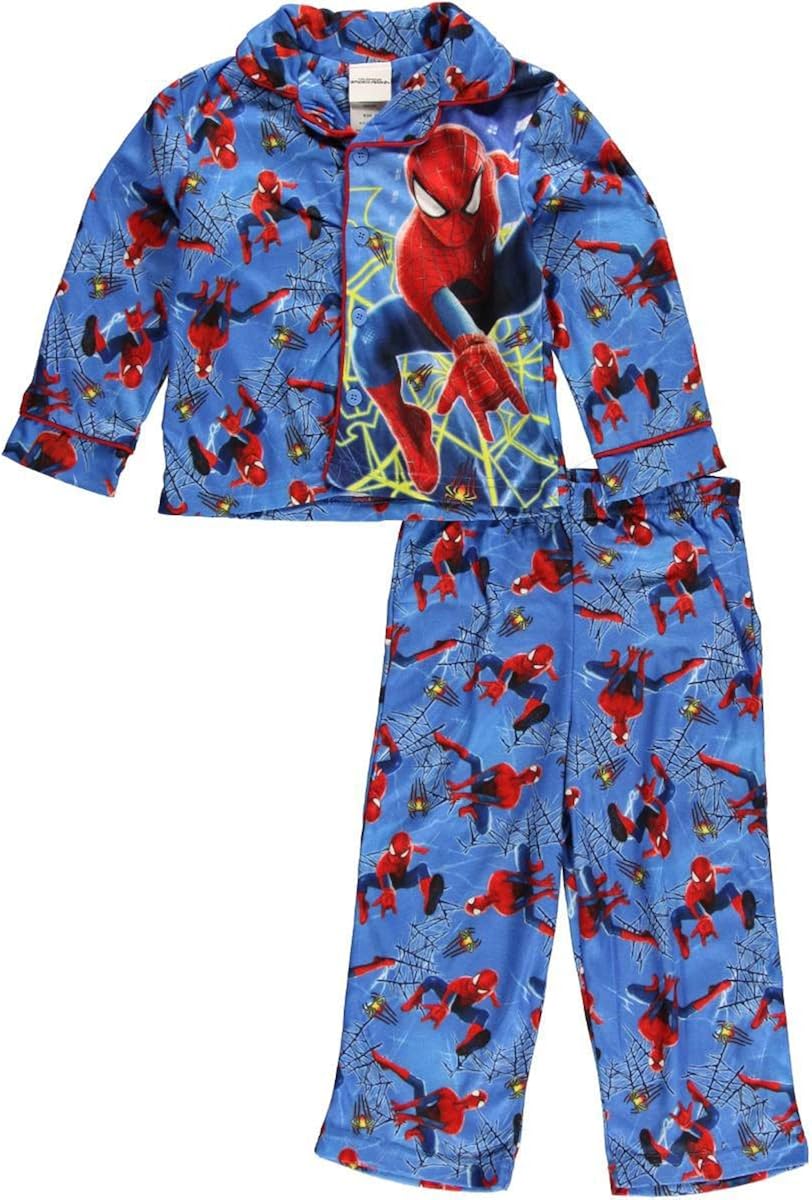Marvel SpiderMan Toddler Blue Flannel Pyjamas (4T) Amazon.co.uk