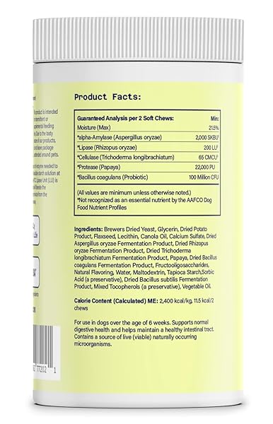 AHALEA PROBIOTICS FOR DOGS- DOG PROBIOTICS FOR DIGESTIVE HEALTH, SUPPORT GUT HEALTH, DIARRHEA, DIGESTIVE HEALTH & SEASONAL ALLERGIES, 90 COUNT 2 BILLION CFUS, BROWN