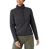 BASS OUTDOOR Women Quarter zip Sweatshirt Medium Black Solid