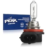 PEAK H9 OE Standard Halogen Replacement Headlight Bulb | Pack of 1, 65W, 12V, 2,100 Lumens, 120 Hour Life, DOT Approved, OE Replacement
