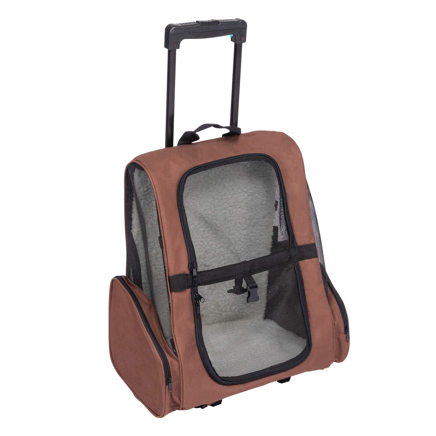 large rolling pet carrier