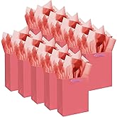 qiqee 10PCS Salmon Mini Gift Bags with Tissue Paper Handles 6.3"x4.7"x2.4" Small Size Present Party Favor Bags( 20pcs Tissue Paper )