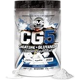 PMD Sports CG5 Creatine &amp; L-Glutamine Powder Unflavored - 60 Servings | Creatine, L-Glutamine, Power Recovery, Lean Muscle Support, Workout Performance, Maximum Strength, Pre and Post Workout