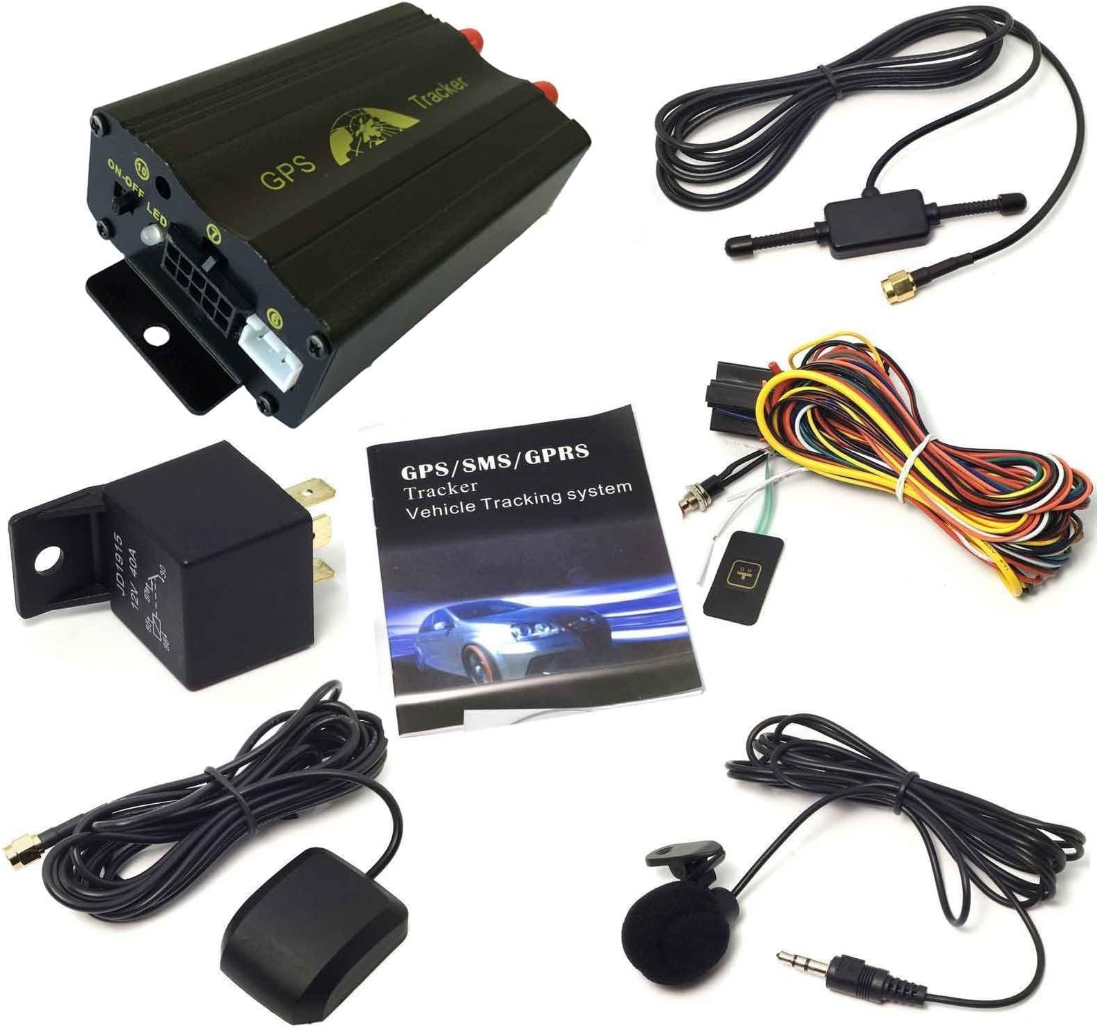 ATian GPS GPRS SMS Real-time Tracker TK103A Quad Band SD Card Slot Anti-Theft Move Alarm by SMS