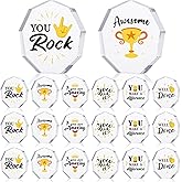 Janmercy 24 Pcs Vbs Evs Housekeeping Appreciation Gifts Acrylic Medal Award Trophies Bulk 6 Styles Plaque Personalized Engraved Employee Coworker Staff Team Thank You Gift for Office Party(Medal)