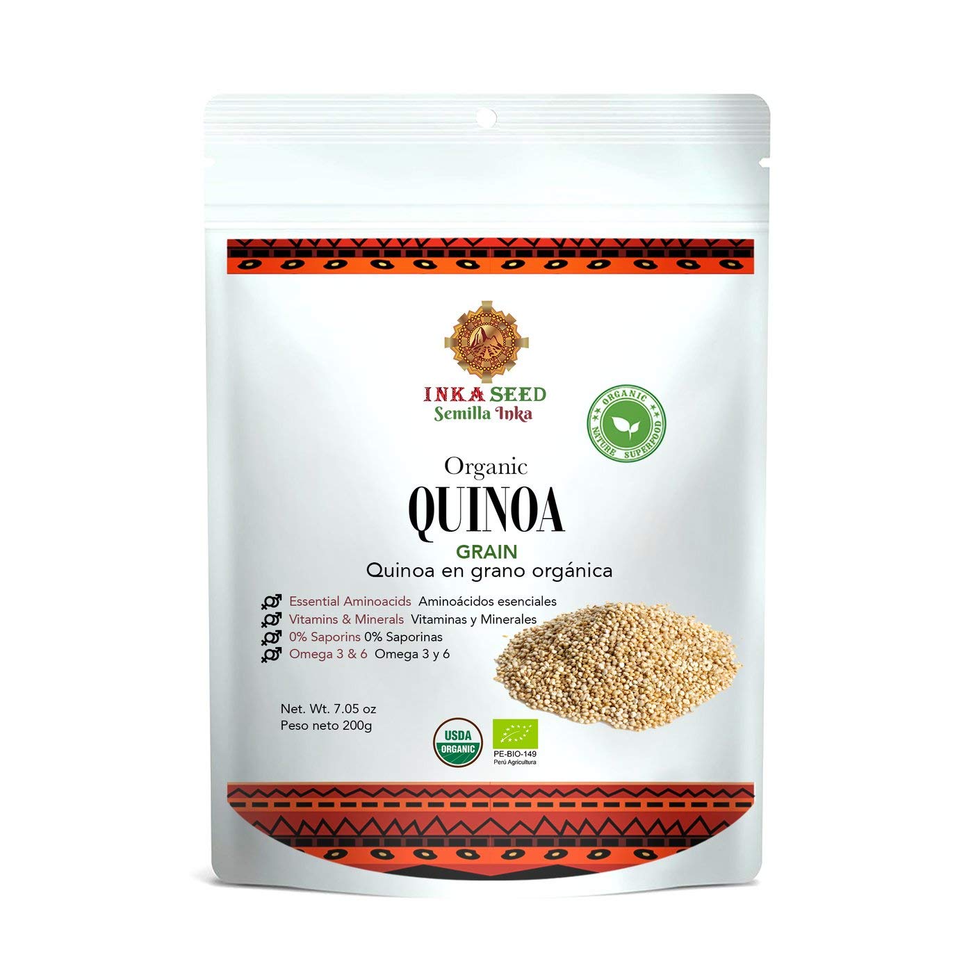 Inkaseed Organic Quinoa Grains 8.82 oz ( 250