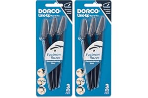 DORCO Line-Up Razor for Men - Ultimate Grooming Tool for Mustache & Beard (2 Pack)