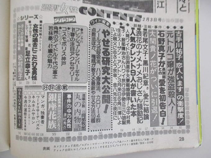 Amazon Co Jp A12 週刊女性 昭和56年2月3日号 田原俊彦 竹下景子 マット ディロン 千代の富士 夏木マリ 若林豪 若尾文子 古手川祐子 石野真子 長渕剛 ホビー 通販