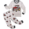 RKOIAN Little Boys Long Sleeve Pajamas Sets Toddler 100% Cotton Pjs Kids Sleepwears
