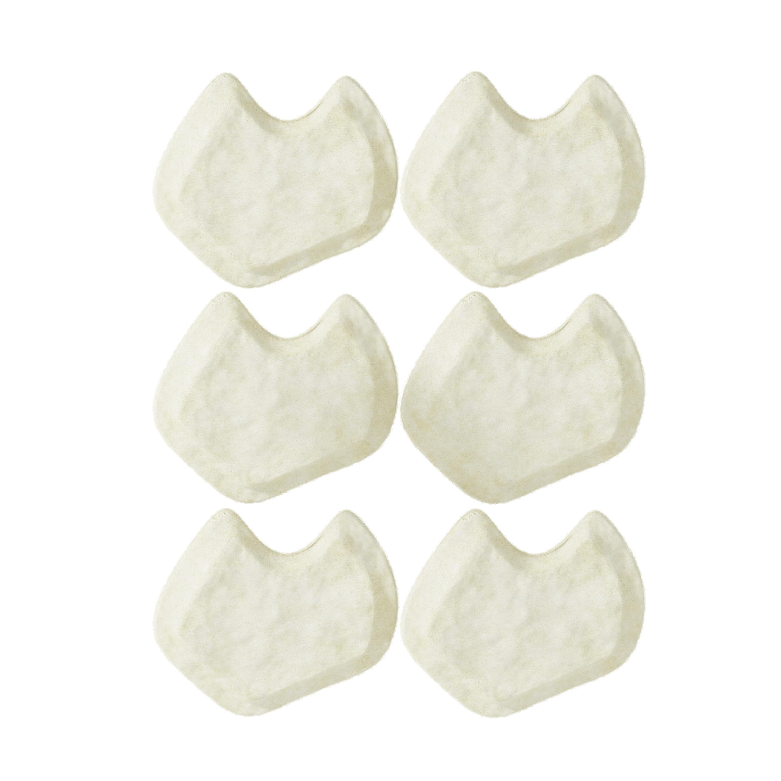 Photo 1 of Premium Dancers Pads for Ball of feet Pain - Sesamoiditis Pads - Made in USA - 1/4" Thick Adhesive Skived Felt - 12 Pieces - Right Foot