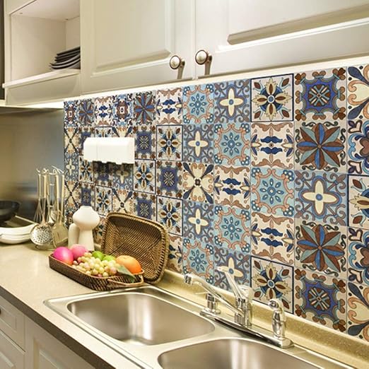 Azulejo Papel Tapiz Para Cocina Lavable - Sorrelliearringsideas