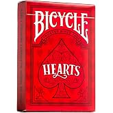 Bicycle Hearts Playing Cards, Highlighted Cards and Rules for The Trick-Taking Card Game, Poker Size Standard Index