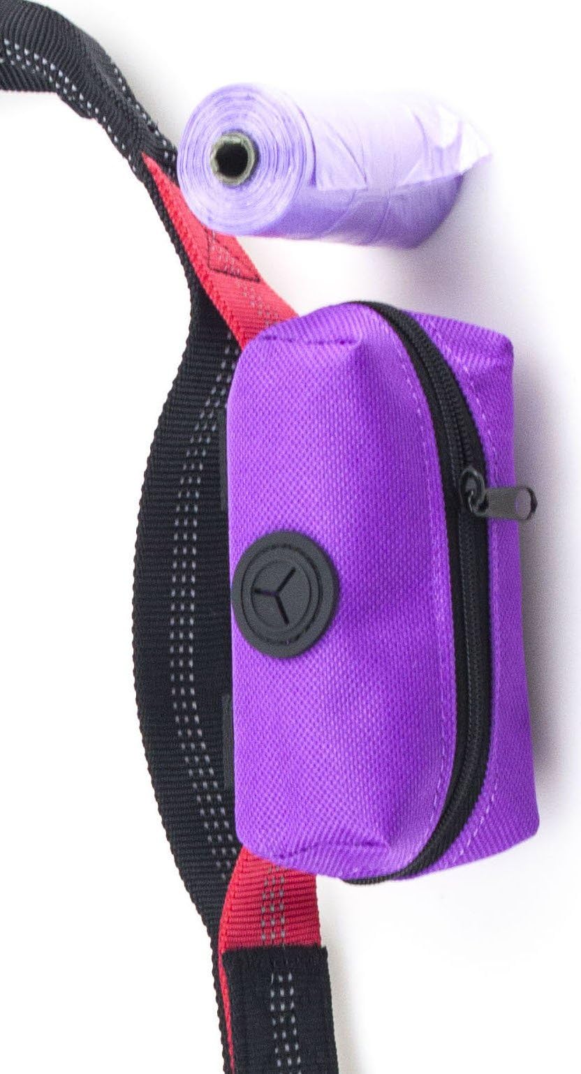 Primal Pet Gear Dog Poop Bag Holder, Leash Attachment Dispenser, 20 Bags Included Roll, Lightweight, Fits Any Dogs Lead, for Easy, Responsible Doggy Walking