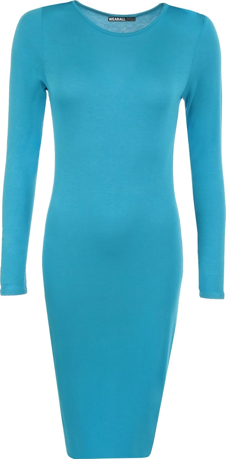 turquoise midi dress uk