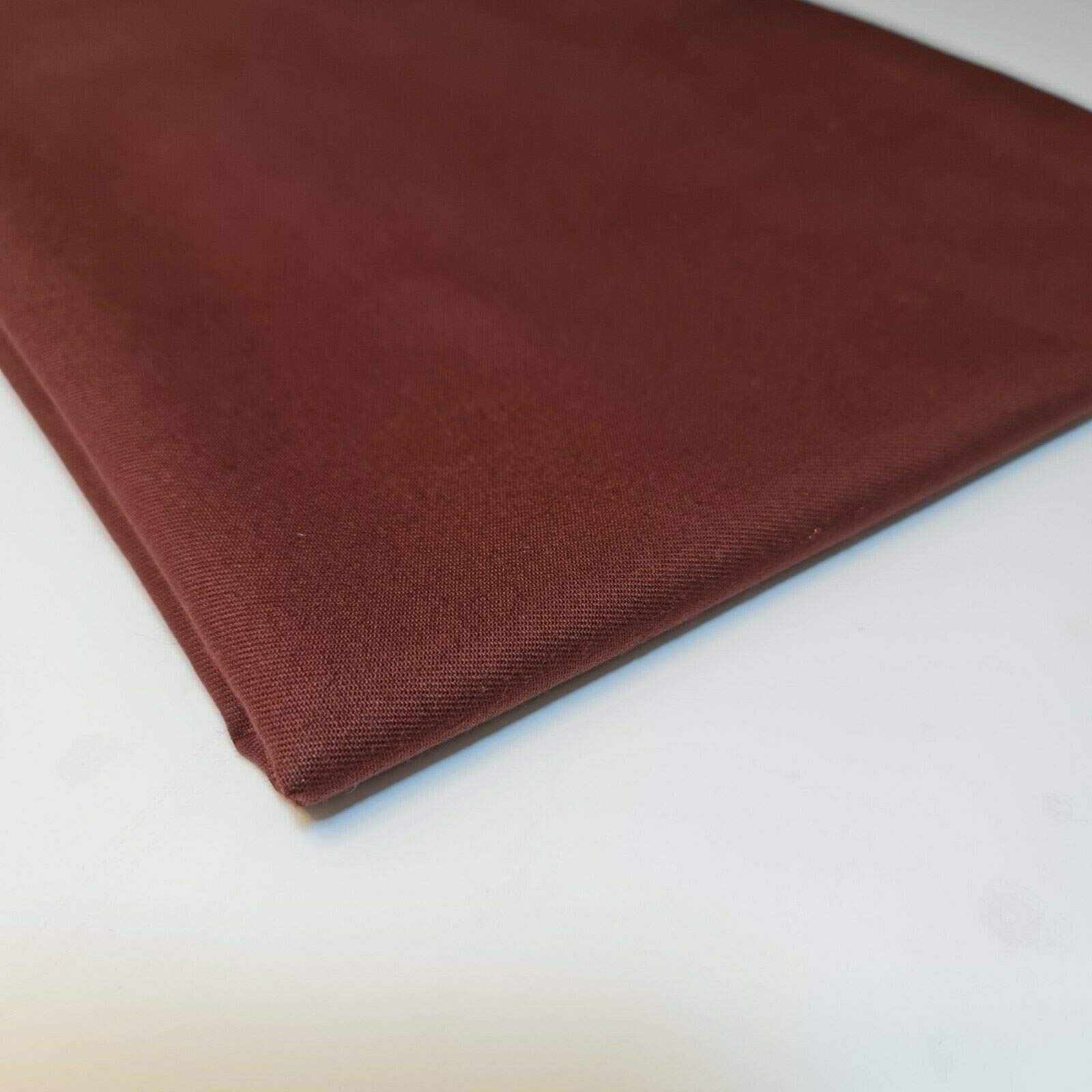 Plain Thick 100% Cotton Drill Workwear Twill Fabric Superior Quality 150 cm Wide (Brown) — image 1