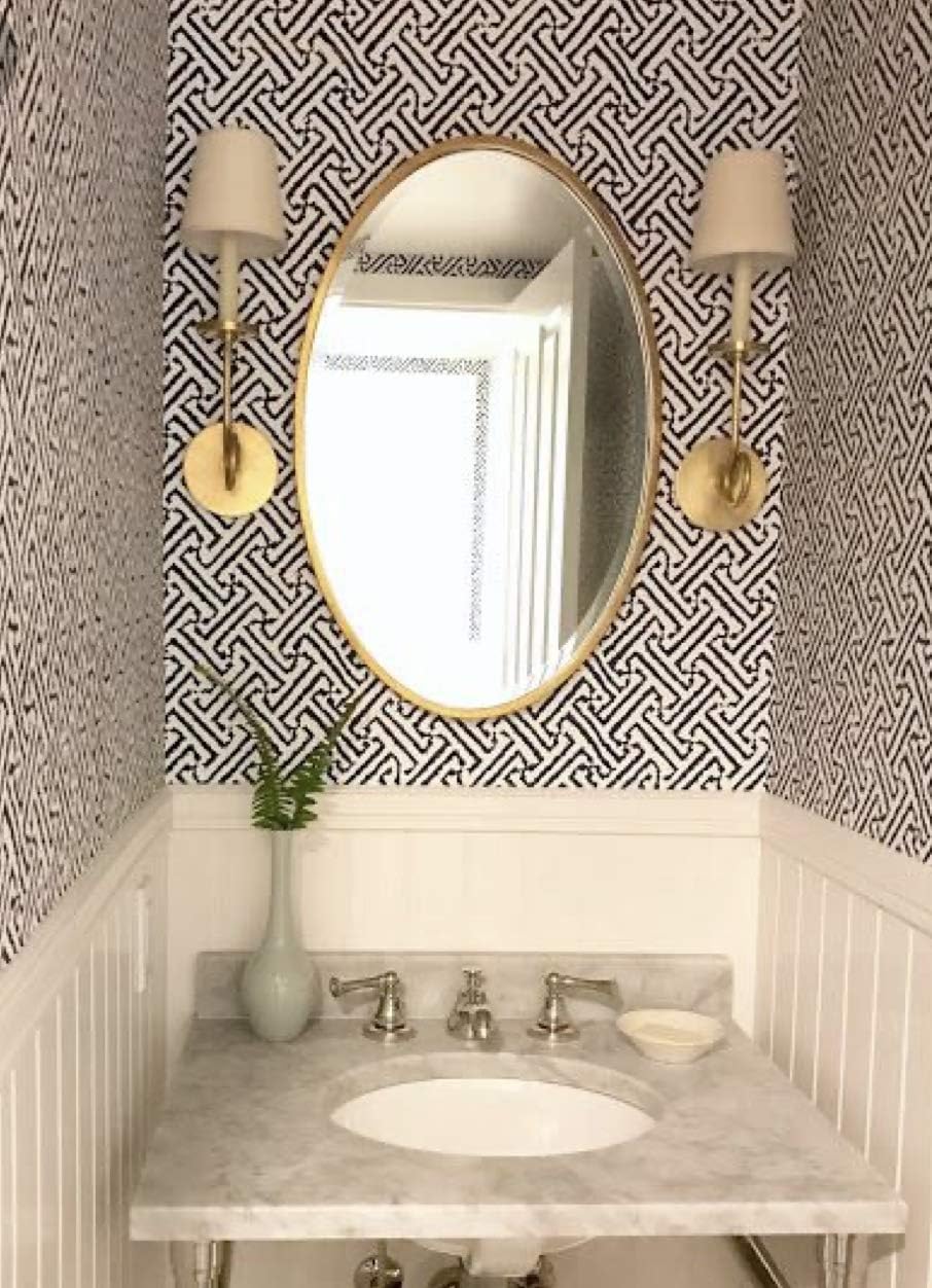 Buy ALFA DESIGN Oval Bathroom Mirror 30"x20" Inch Wall Mounted Oval