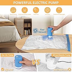 Vacuum Storage Bags with Electric Pump, 22 Pack