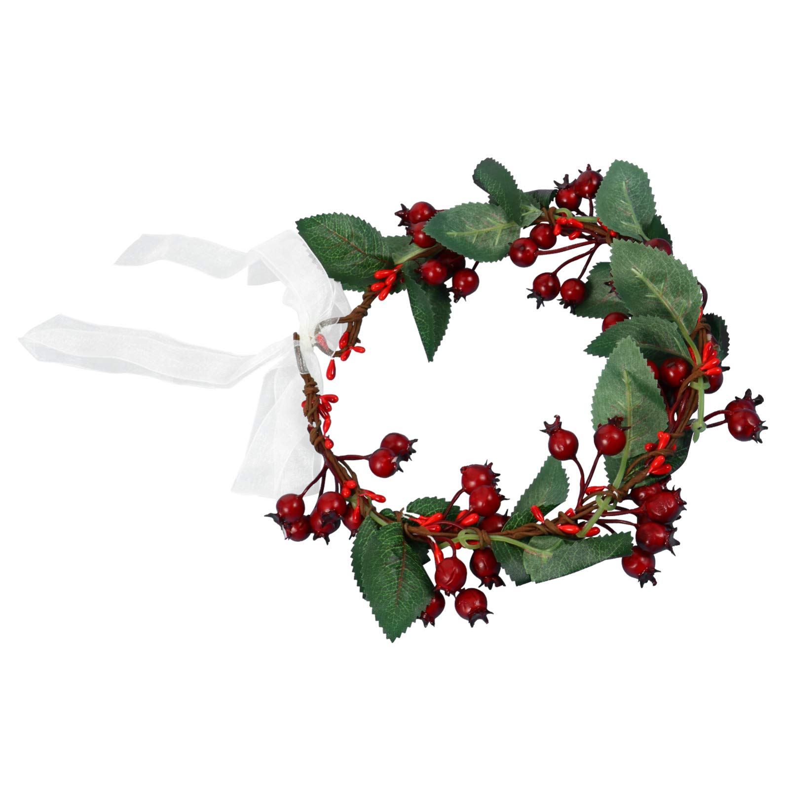 FRCOLOR Christmas Berry Wreath Flower Headband Crown Halo Bridal for Women Girls