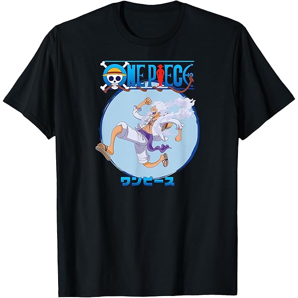 Amazon.com: One Piece Anime Monkey D. Luffy Gear 5 Poses T-Shirt