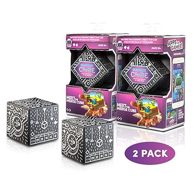 MERGE Cube - Fun &amp; Educational Augmented Reality STEM Product, Learn Science, Math, and More (2 Packs)