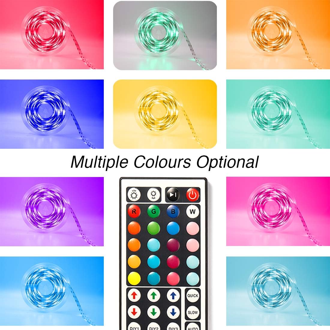 phopollo Led Strip Light, 5m Led Light with 44 Keys Remote - Image 4