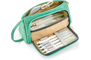 EASTHILL Big Capacity Pencil Case Pouch Pen Case Simple Stationery Bag School College Office Organizer for Teens Girls Adults Student