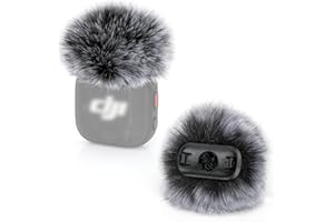 YOUSHARES Wind Muff for DJI Mic 3 - Pop Filter Furry Microphone Windscreen for DJI Mic 3 Transmitter Wireless Mini Microphone