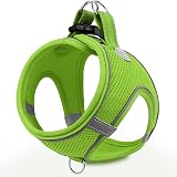 Joytale Step in Dog Harness Soft Mesh Reflective Easy Walk M Green