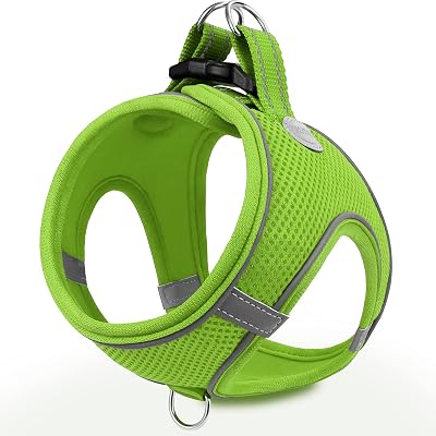Joytale Step in Dog Harness Soft Mesh Reflective Breathable Vest S Green