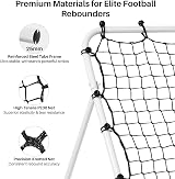 Amazing Tour Football Rebounder - Adjustable Steel Frame Net Trainer view 4