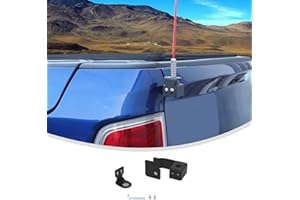 Linskip Heavy Duty CB Antenna Mast Mount Compatible with 2011-2017 Dodge RAM, Tailgate CB & Whip Bracket for RAM Exterior Accessories(Driver Side)