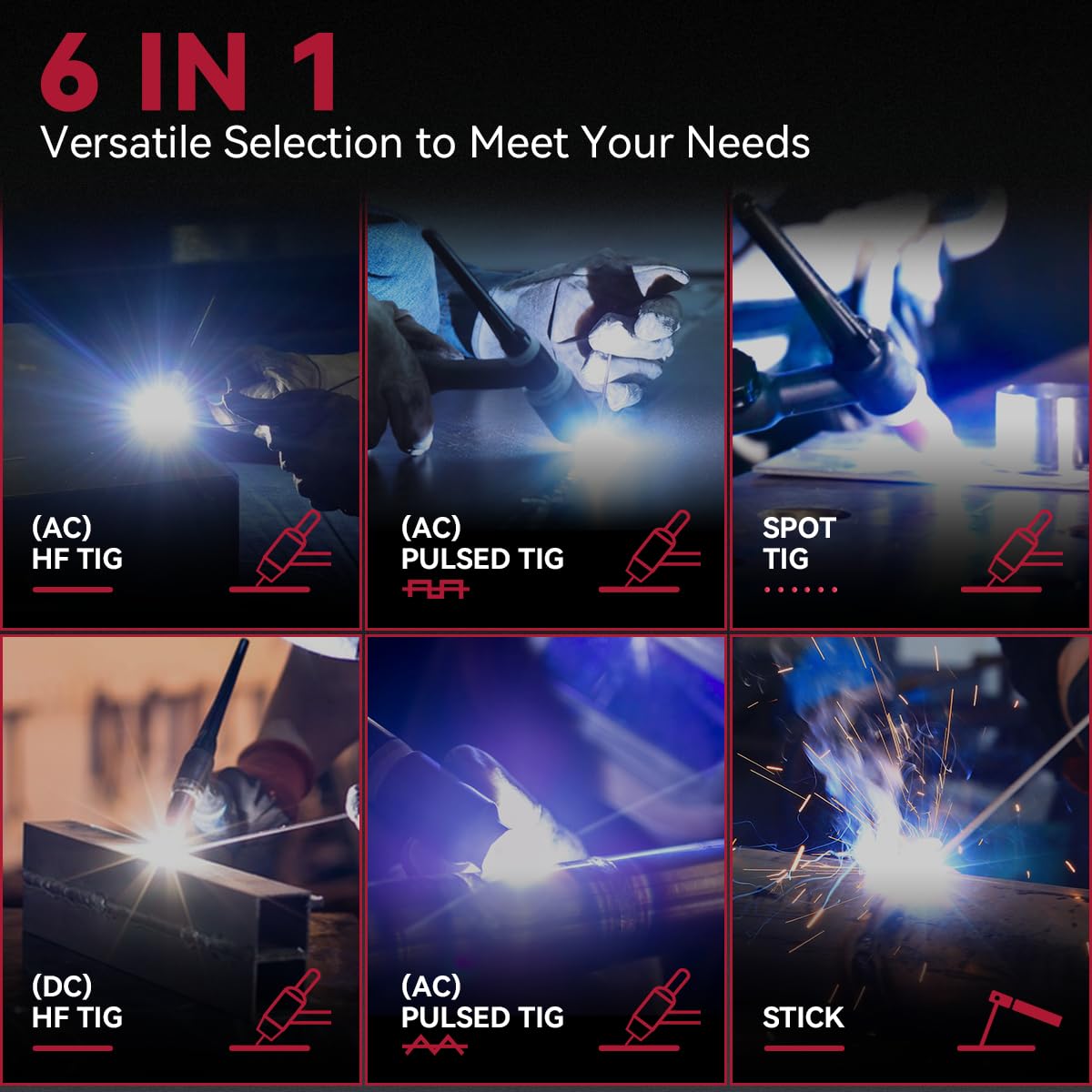 Mua ARCCAPTAIN TIG Welder AC/DC 200Amp with Pulse, Aluminum TIG Welder ...