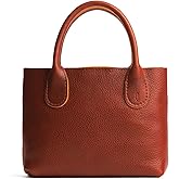 Portland Leather Goods Raindrop Crossbody Bag – Leather Purse w/Carrying Handles – Handmade from the Finest Full-Grain Hides