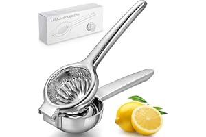 Lemon Squeezer, Sopito Lemon Juicer Stainless Steel Lime Squeezer Heavy Duty with Large Metal Lemon Juicer Squeezer Bowl for 