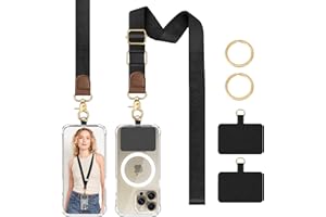 TiMOVO Phone Lanyard Crossbody Wrist Strap, Adjustable Anti-Theft Strap for Smartphone Case