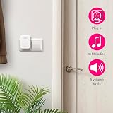 Byron Wireless Doorbell Set Plug-In Chime 150m 16 Melodies DBY-22312UK view 6