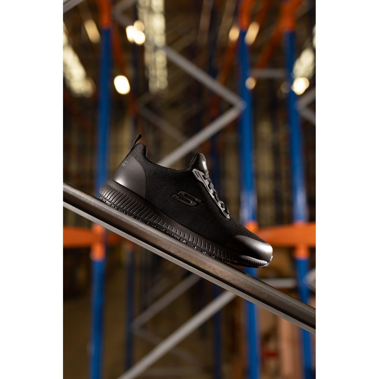 Skechers Herren Squad Sr Myton Sneaker, Black Textile Synthetic, 44 EU 2