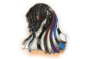 BJJ Snake Lapel Pin, Hard Enamel, Black and Multi-Color Belts, 1 Inch, Nickel Plated, Single Post, Brazilian Jiu Jitsu Belt D