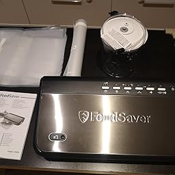 Foodsaver FFS005X-01 Envasadora al vacío, 140 W, Acero Inoxidable ...