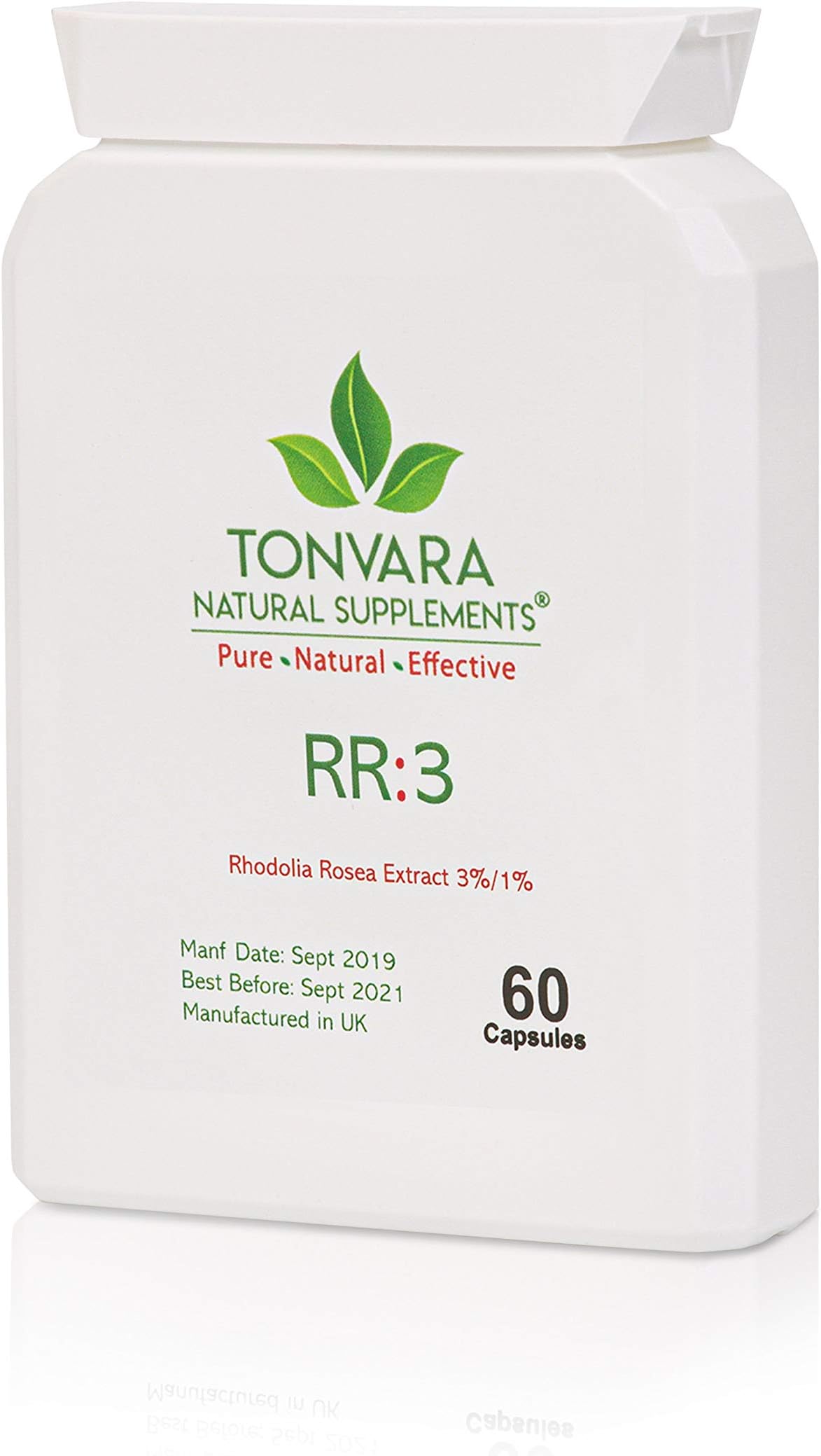 Tonvara RR:3 Rhodiola Rosea/Golden Root 3% Rosavins & 1% Salidroside