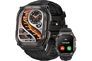 KOSPET Tank M4 Smart Watch for Men, Full Stainless Steel, GPS & Offline Maps,10ATM Waterproof 45m Freediving, 50-Day Battery,