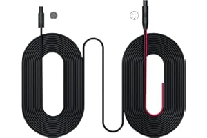 Pelsee 4-pin 33ft Rear Camera Extension Cable, Dash Cam Rearview Backup Camera Extension Cord, Reverse Camera Extension Wire