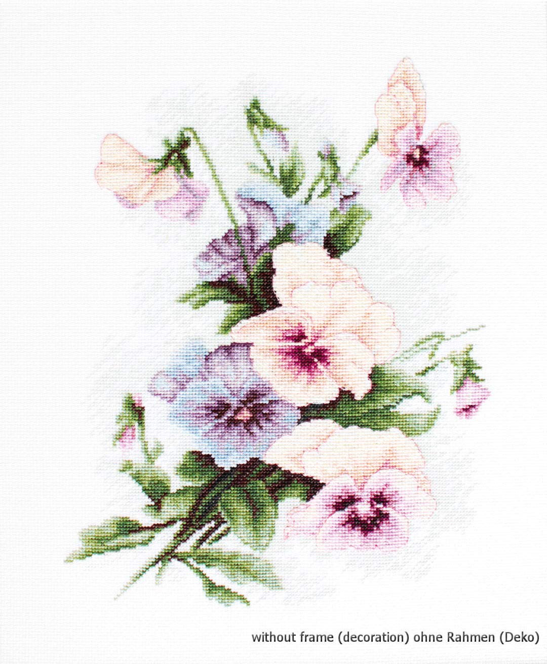 Luca-S Cross Stitch kit, Fabric, Pink, by The Yard