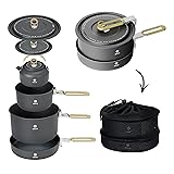 Alocs Camping Cookware, Portable Non-Stick Camping