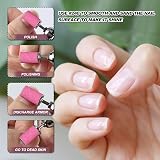 SenZee 240 Grit Sanding Bands for Nail Drill 100 Pcs Pink with Mandrel Kit view 4