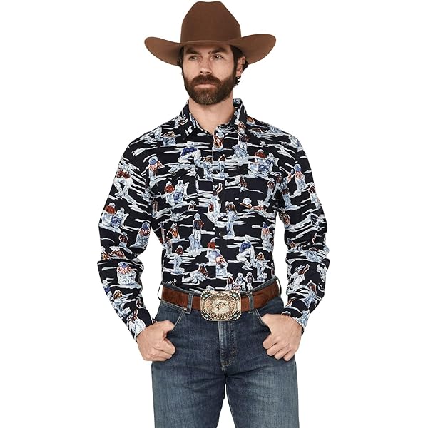 Chemise Western Homme Panhandle Pearl Snap, Manches Longues, Taille S, Neuve Sans étiquette
