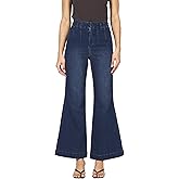 DEAR JOHN Audrey Wide Leg Jeans Women’s High Rise Clean Hem Full Inseam Denim