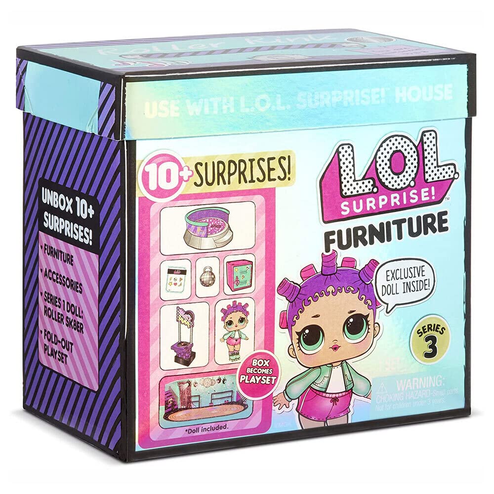 LOL Surprise Collectable Dolls for Girls - With 10 Surprises and Accessories - Roller Sk8er - Furniture Series 3